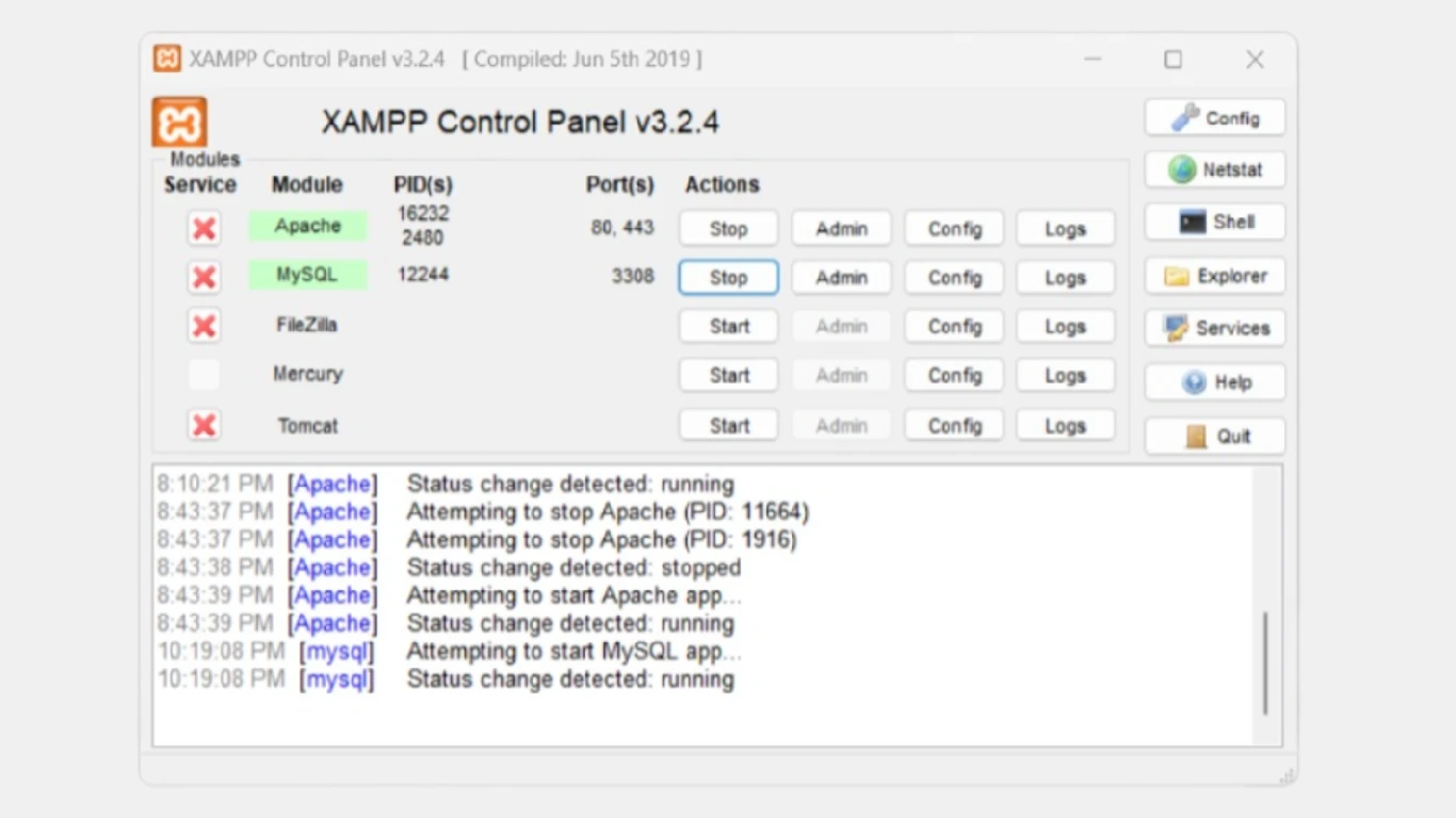 XAMPP Multiple Virtual Hosts 2024